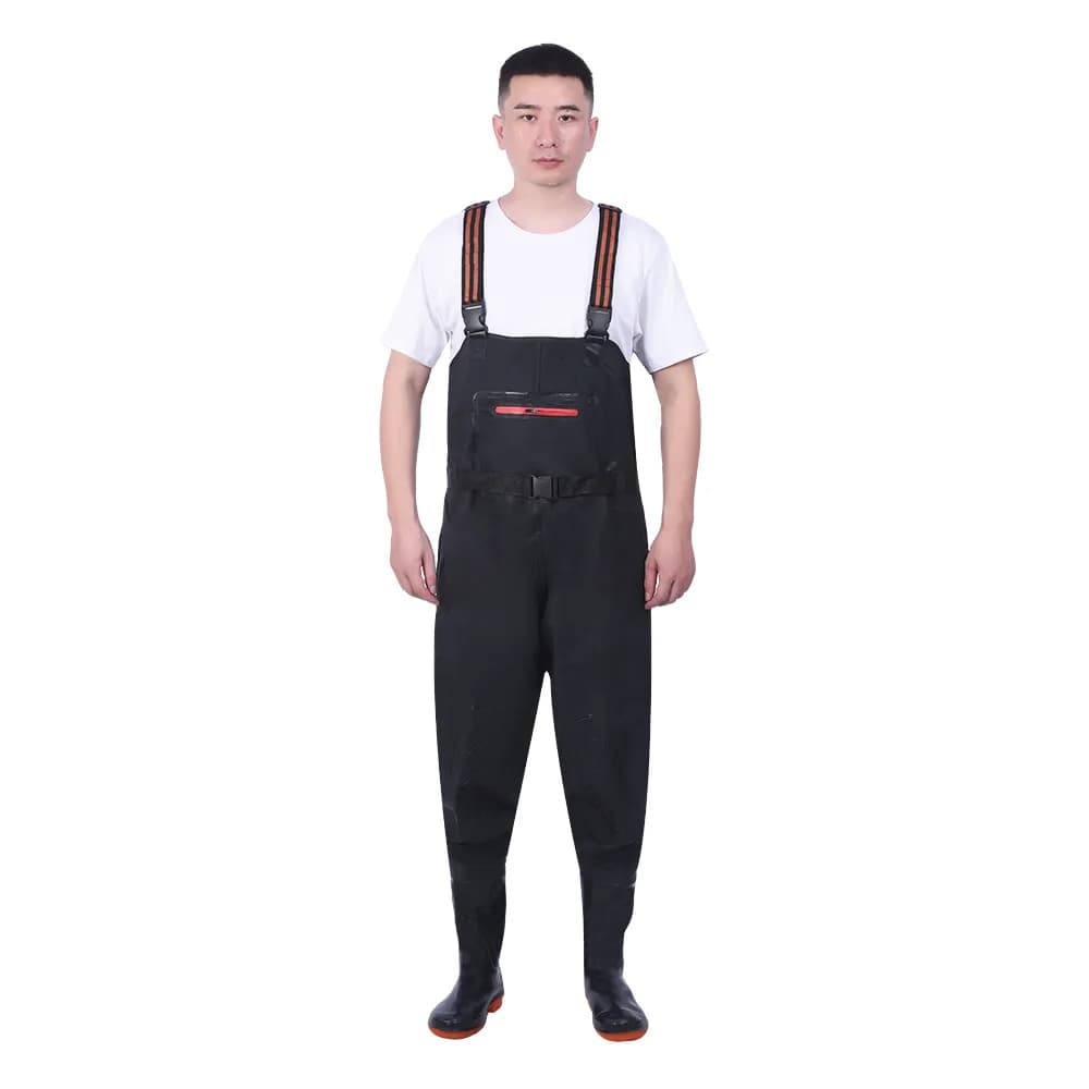 Pantalon pêche mi-corps étanche PVC - Combinaison cuissardes pêche chasse eau