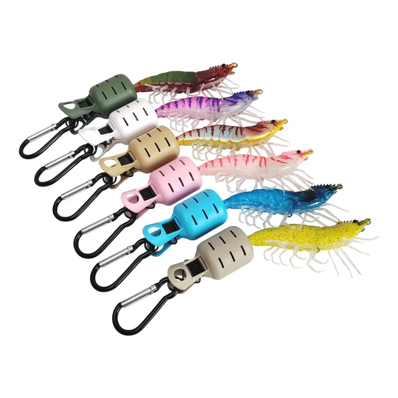 Kit protection leurres calmar 6 pièces Webfoot octopus egi cover avec mousqueton pêche mer