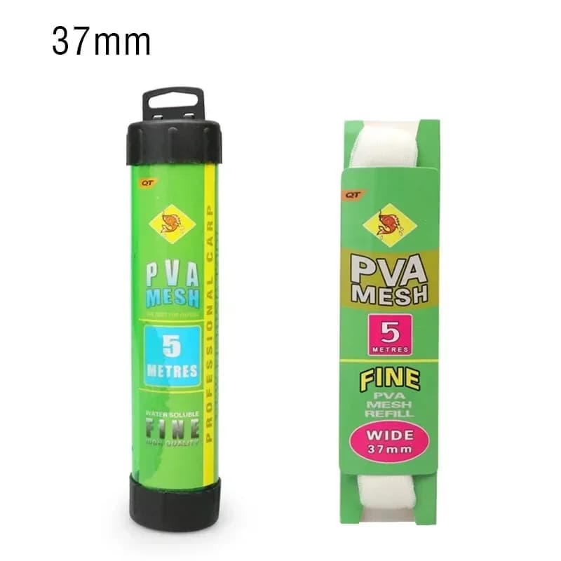 Recharge de filets PVA solubles pour pêche à la carpe, tube étroit 5m et plongeur pour appâts