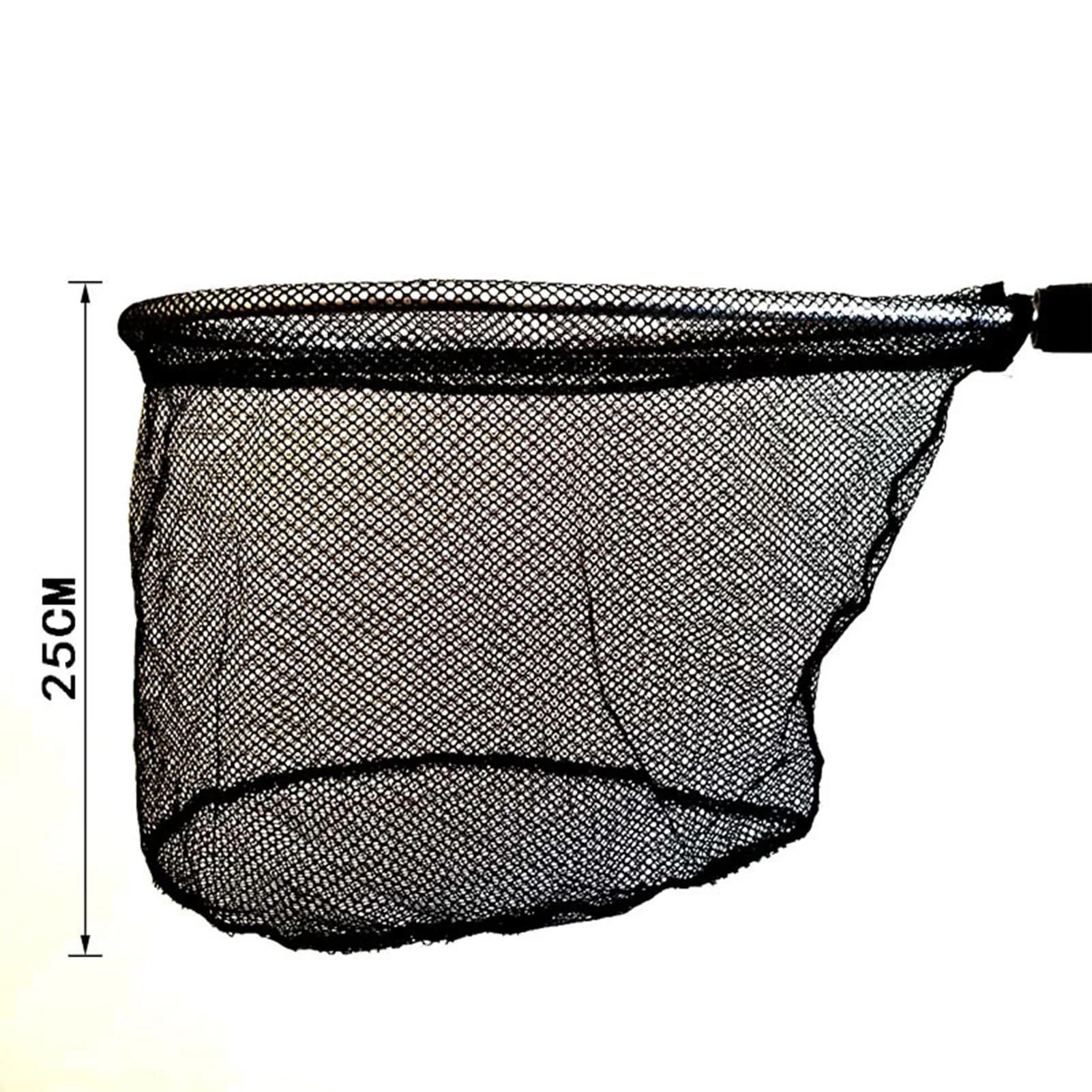Filet de réception pêche à la mouche avec manche anti-corrosion - Maille sans nœud cadeau idéal pêcheur