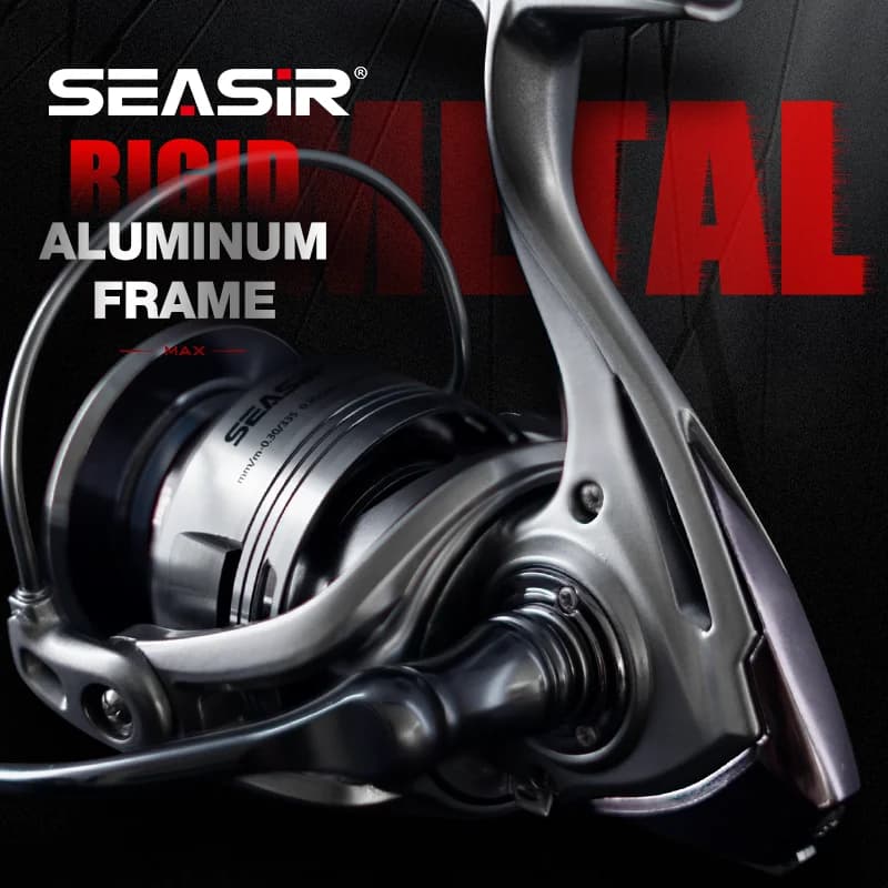 Moulinet de pêche spinning SeaSir CONTRA MAX 3000-8000, corps aluminium, ratio 5.1:1/5.7:1, pour pêche en mer et eau salée