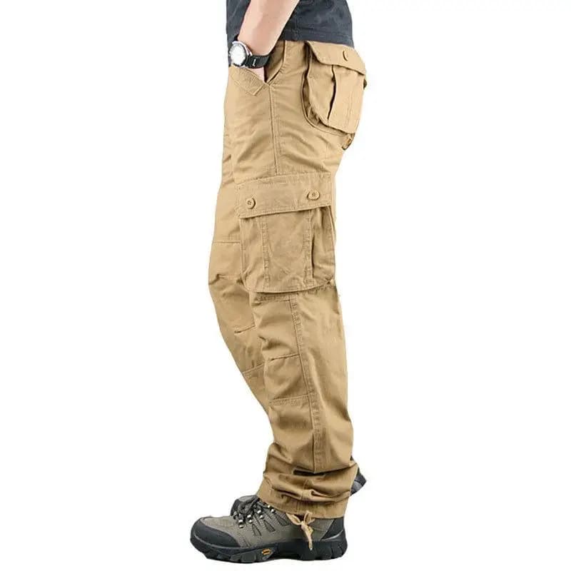Pantalon cargo coton 2025 homme - multiple poches pour pêche organisée et randonnée