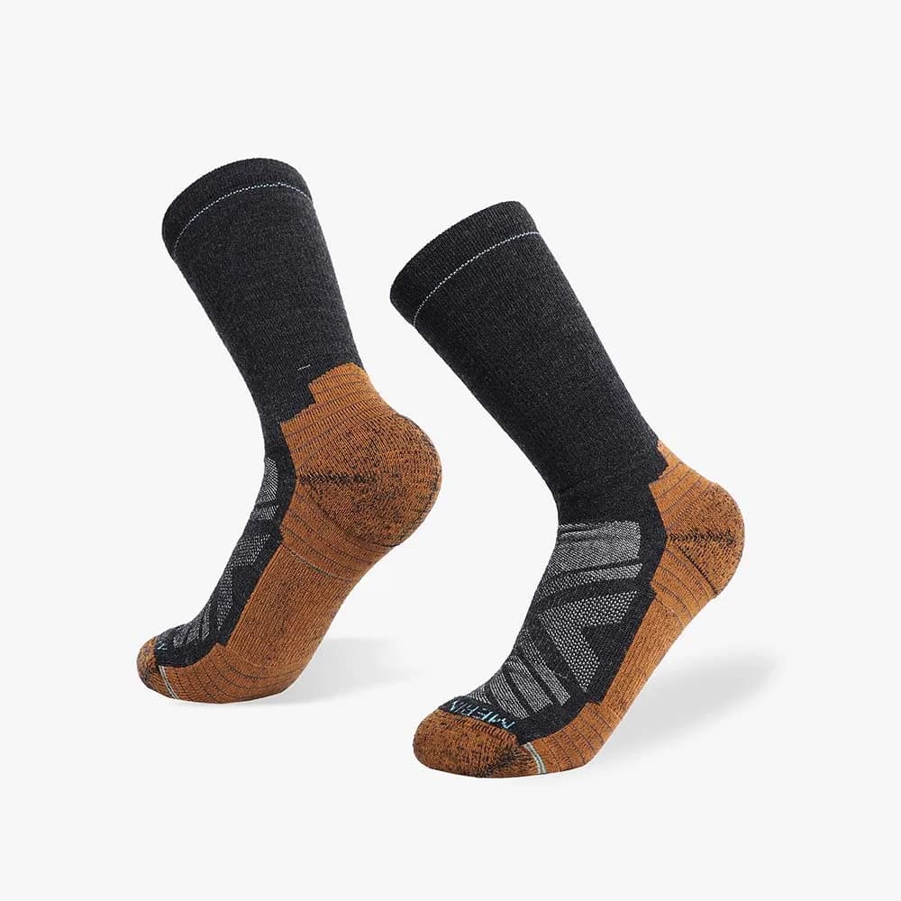 Chaussettes randonnée laine mérino 3 paires homme femme automne hiver chaudes pêche