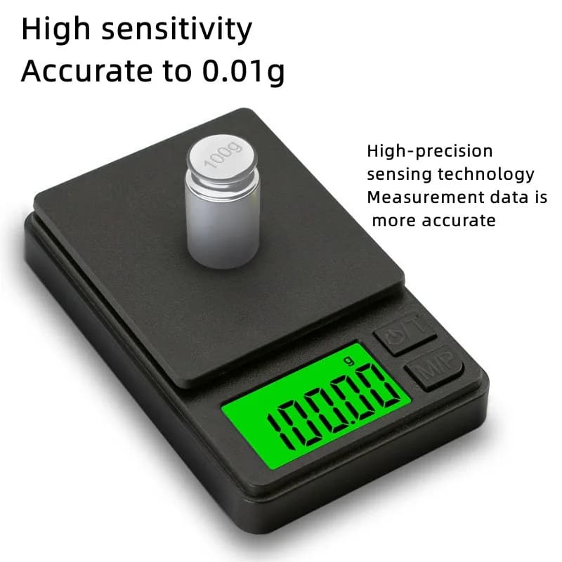 Mini balance digitale haute précision 500g 0.01g - Pèse-bijoux et petits accessoires pêche portable