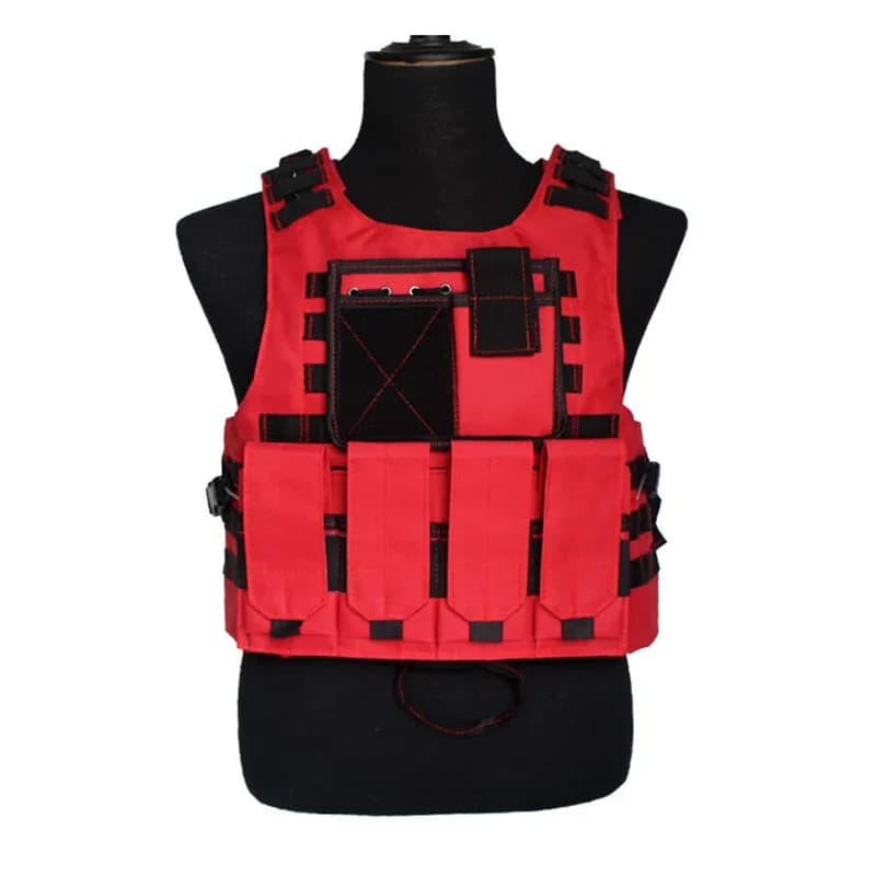 Gilet tactique fluorescence équipement MOLLE - Veste camouflage chasse pêche sports outdoor - Waistcoat tactique