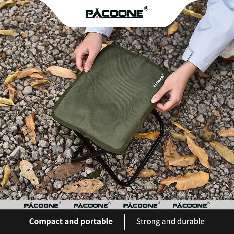 Chaise pliante aluminium doré pêche camping avec housse - Siège portable tabouret randonnée extérieur