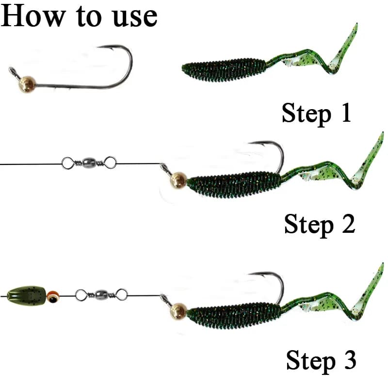 5 Têtes de Jig Micro en Cuivre 0.5g-4g - Mini Leurres pour Vers Souples et Pêche Fine