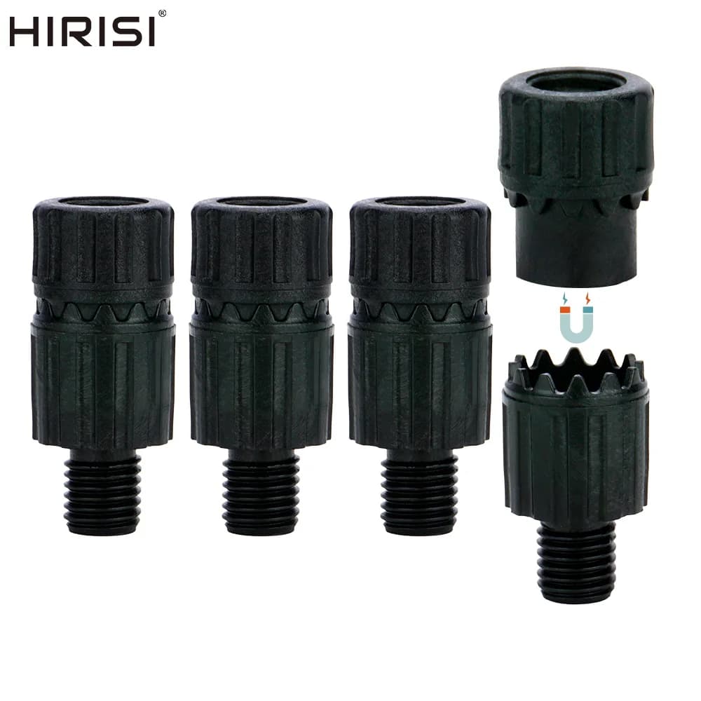 Connecteur rapide Hirisi AQ214 pour alarmes de pêche à la carpe - Adaptateur plastique pour rod pod
