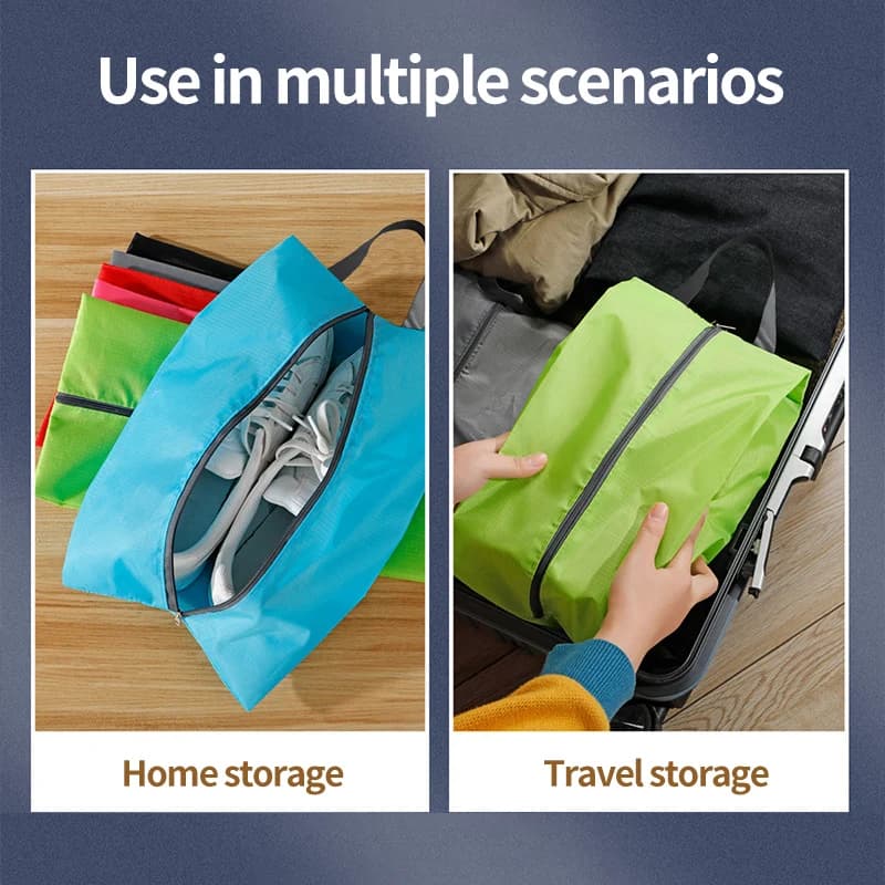 Sacs de rangement chaussures de voyage étanches - Poches imperméables avec fermeture éclair unisexes