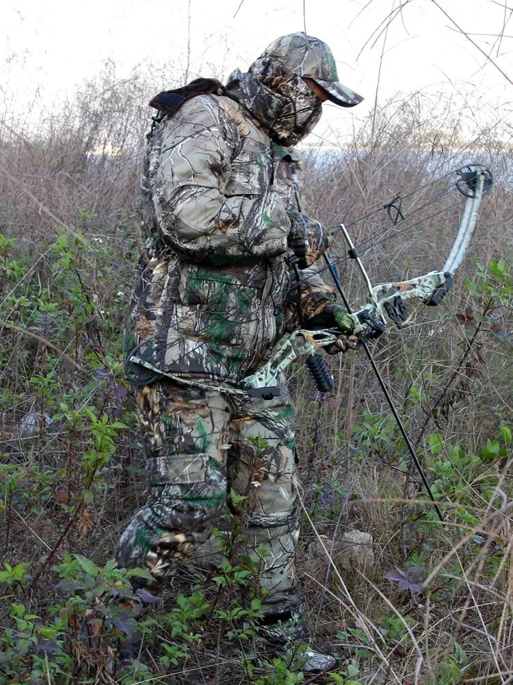 Combinaison Ghillie hiver épaisse camouflage bionique pêche glace chasse froid coton qualité