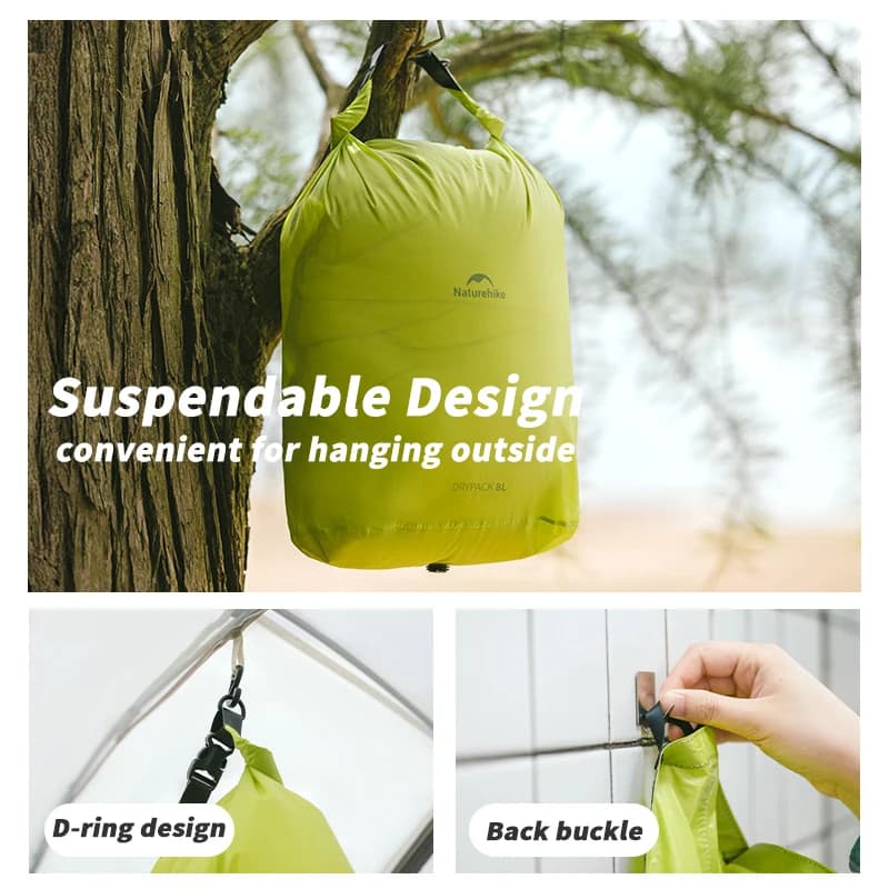 Sac compression étanche Naturehike 2L 4L 8L kayak pêche rafting natation léger compact