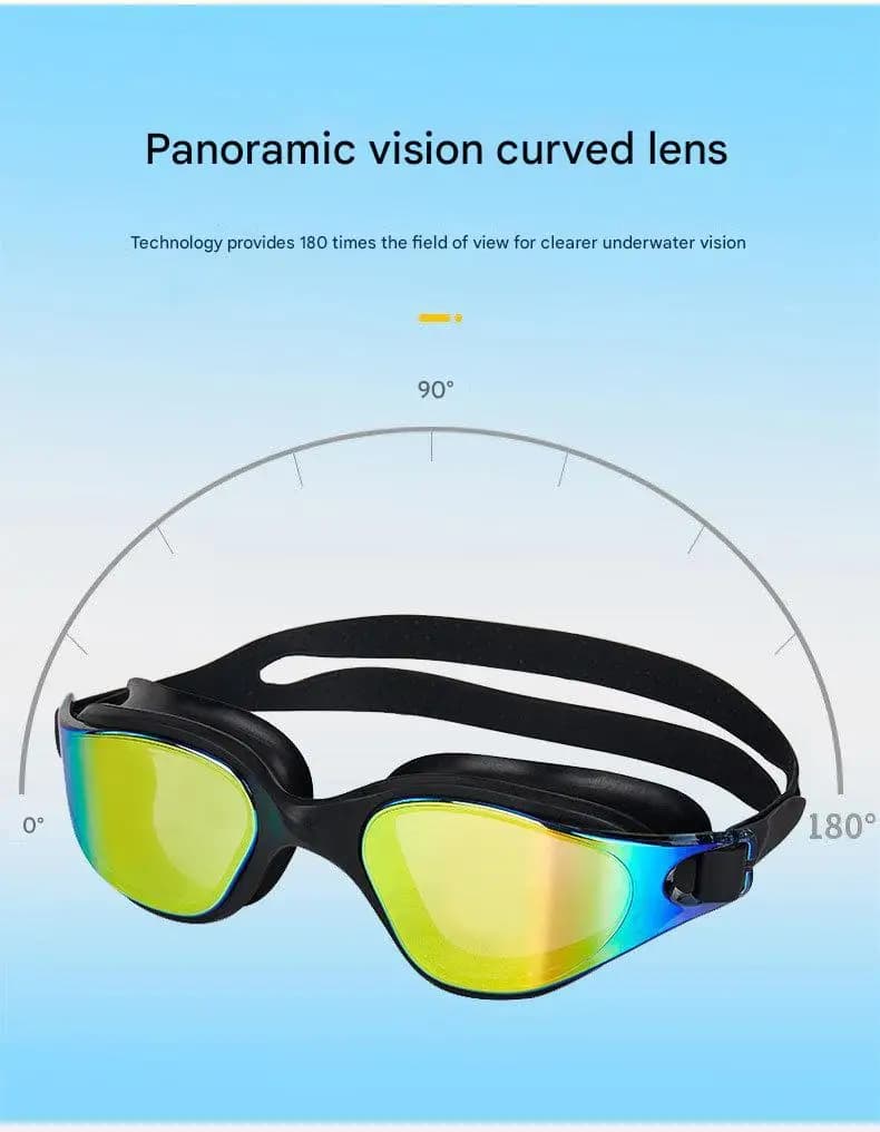 Lunettes de natation unisexe anti-buée - Modèle professionnel étanche réglable pour homme et femme