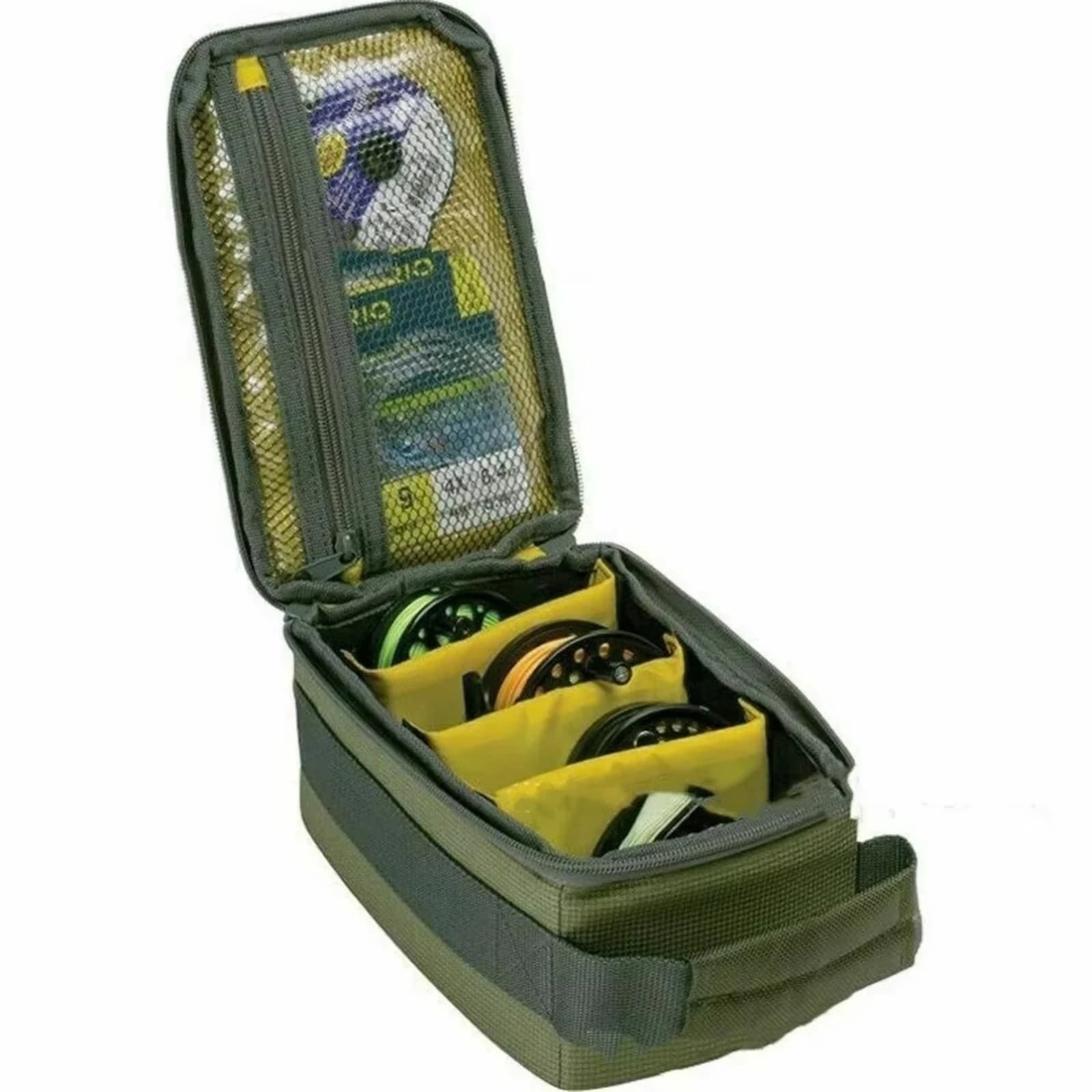 Sac de rangement portable pour moulinets de pêche organisateur à fermeture éclair leurres lignes