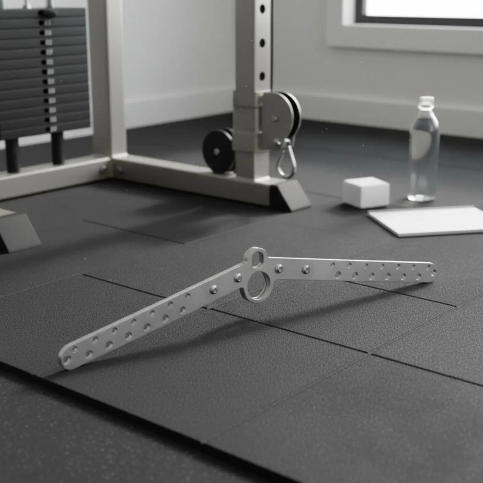 Barre de tirage dorsal réglable renforcée pour bodybuilders - Barre dorsale ajustable pour musculation