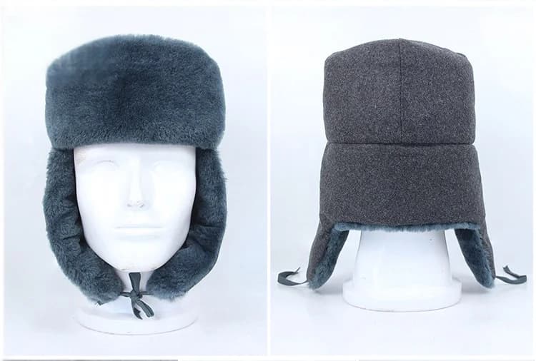 Ushanka russe hiver pêche chasse ouverture tactique oreillettes fourrure étoile rouge