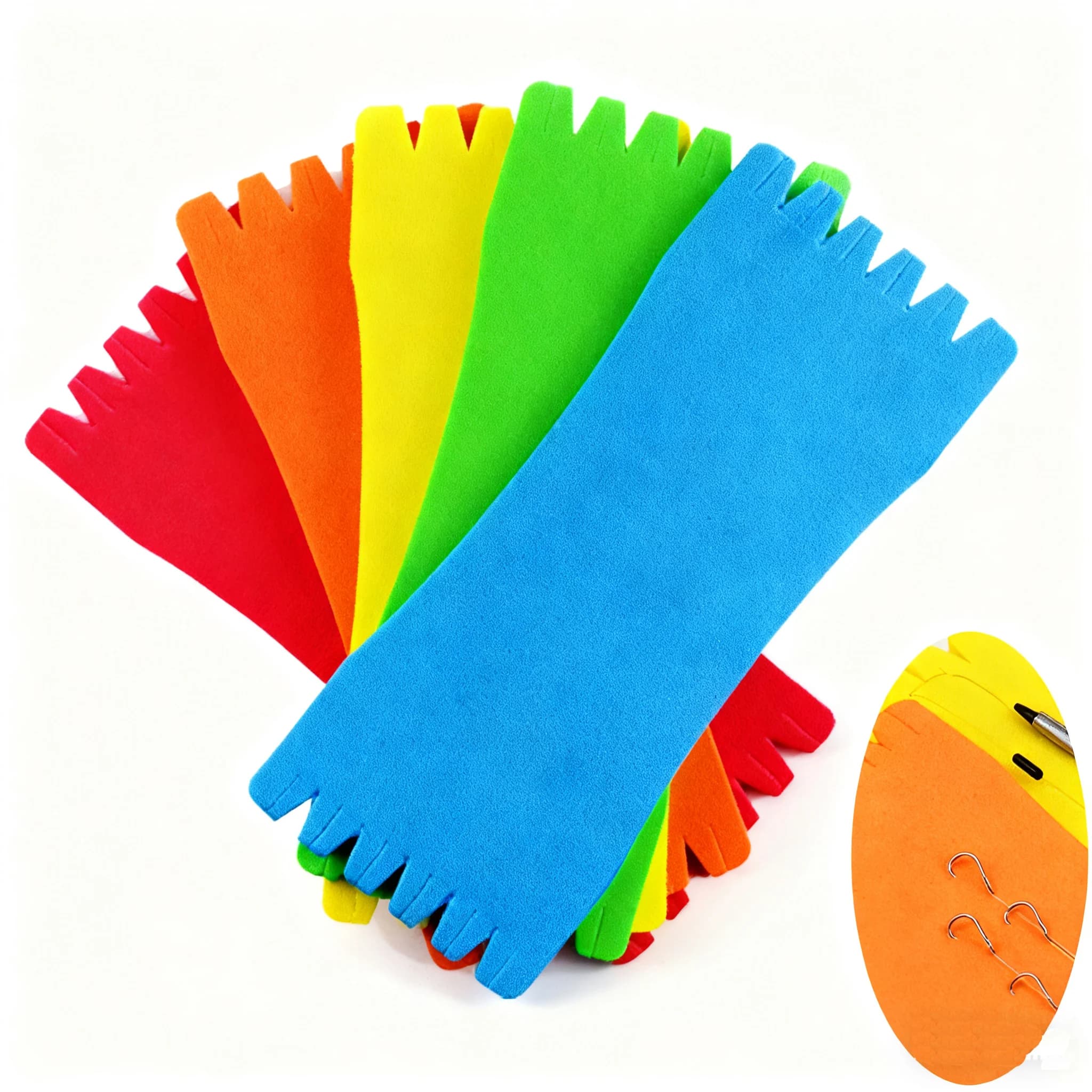 10 bobines de rangement pêche en mousse EVA pour ligne et hameçons couleurs aléatoires