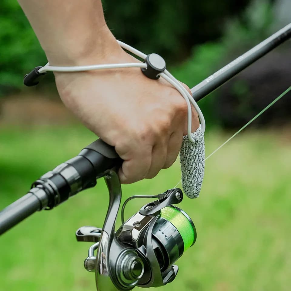 Gants de pêche résistants anti-coupure, protection doigt unique pour lancer et contrôle de ligne