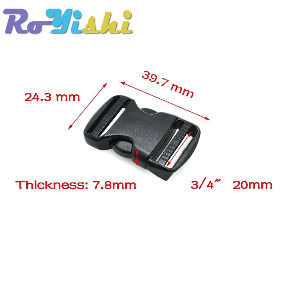 Boucles ajustables 2 pièces 20-50mm pour sac pêche - Attaches sangles molle équipement tactique
