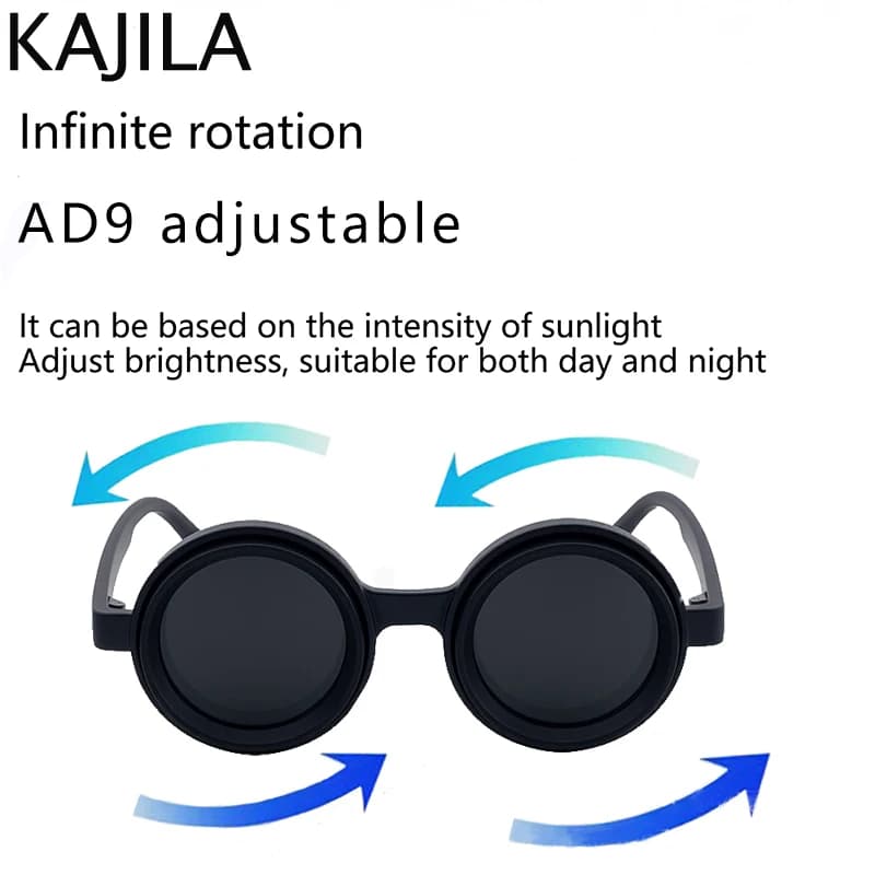 Lunettes de pêche polarisées Steampunk ND9 avec verres ajustables pour réduire l'éblouissement en mer