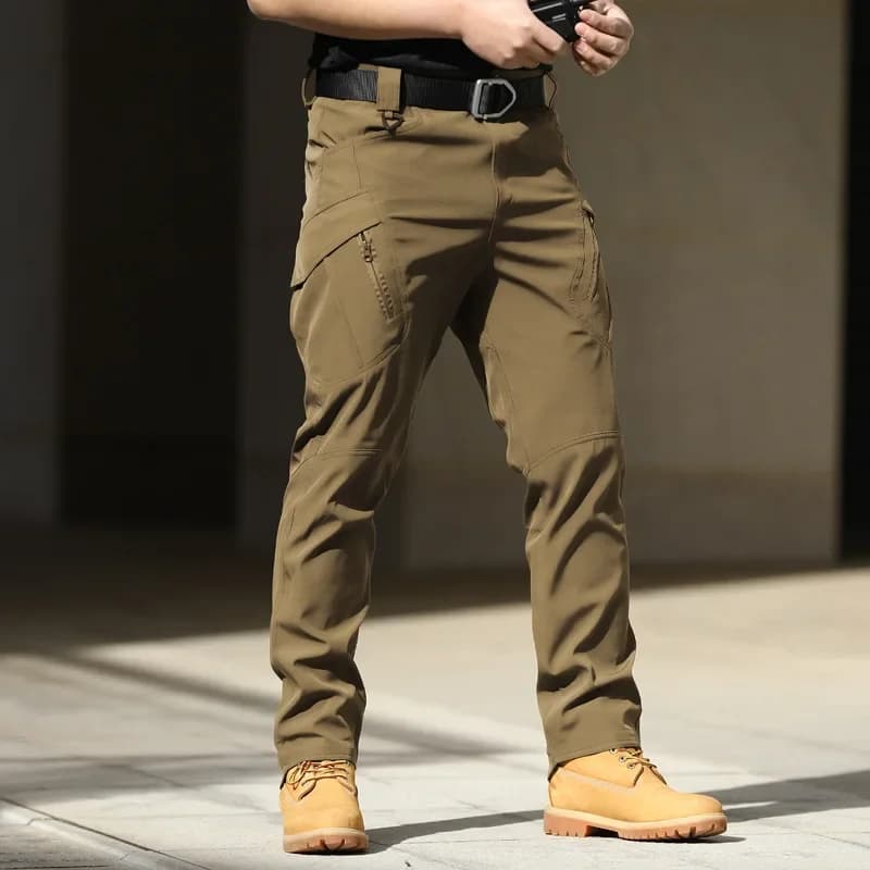 Pantalon tactique stretch coton printemps-automne - confortable pour pêche saisonnière et camping