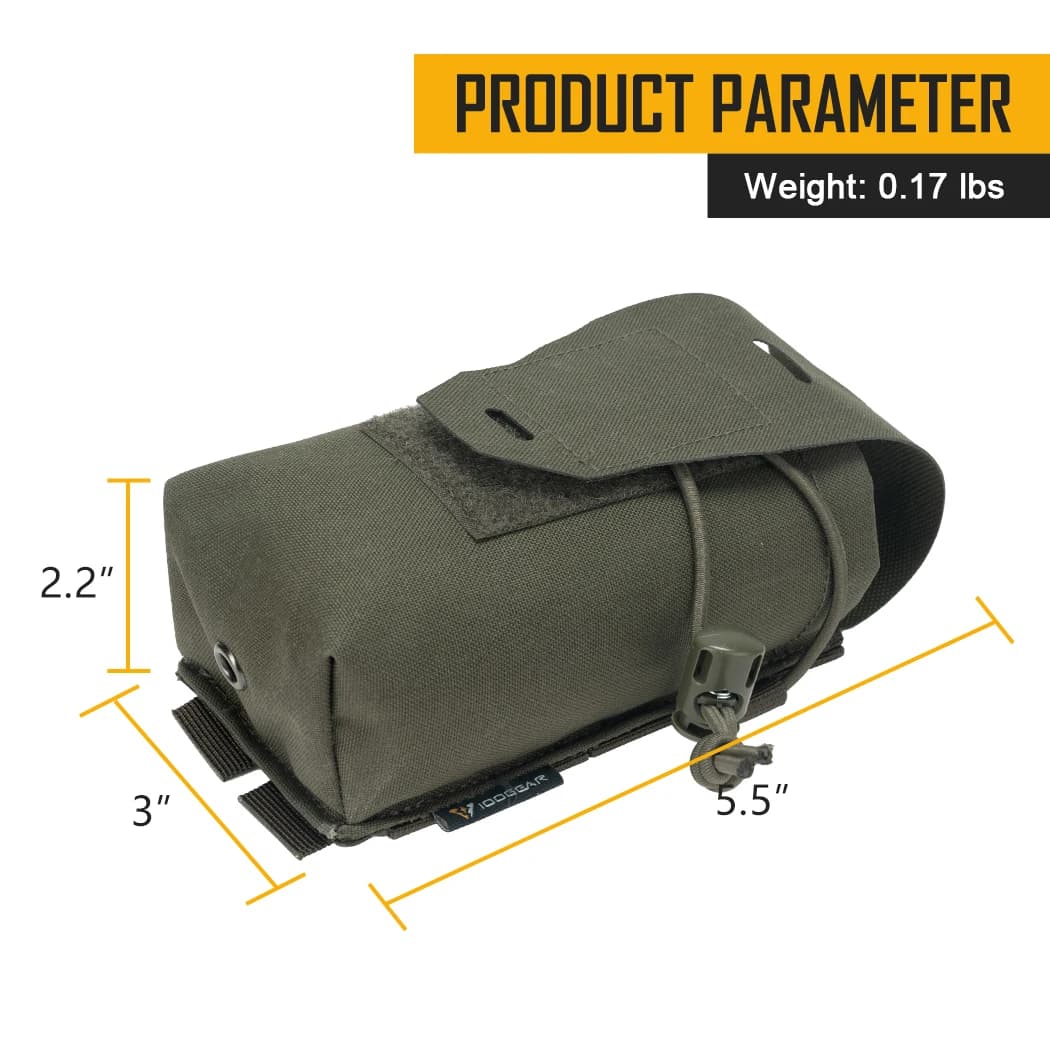 Poche double chargeur 5.56 MOLLE tactique IDOGEAR pour chasse et pêche sous-marine