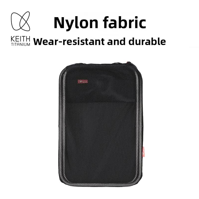 Tabouret de pêche KEITH titane ultraléger 325g - Chaise pliante camping extérieure anti-rouille haute résistance