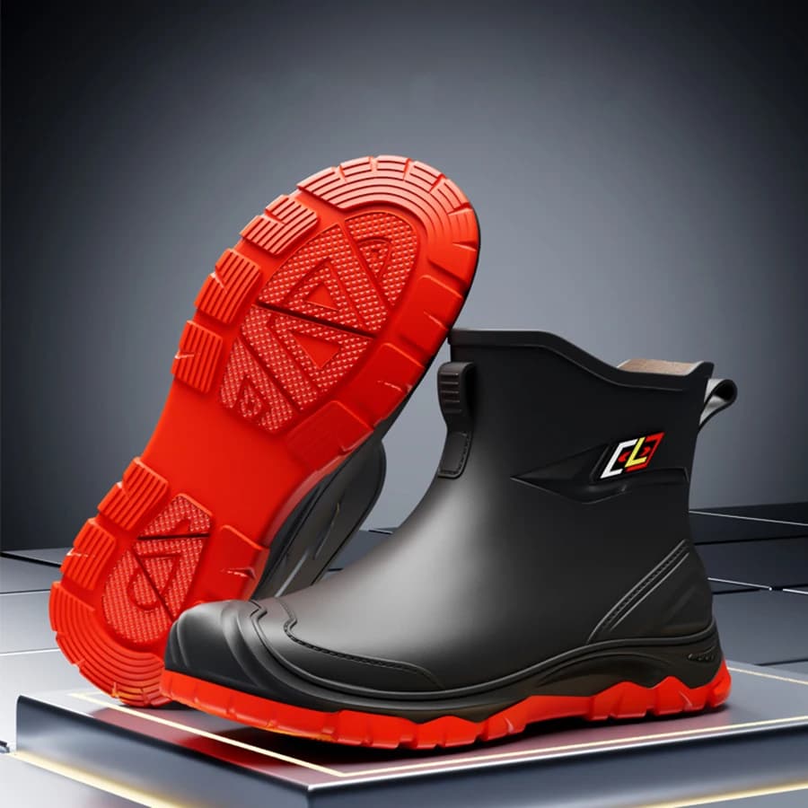 Bottes de pêche homme caoutchouc qualité supérieure antidérapantes imperméables travail extérieur