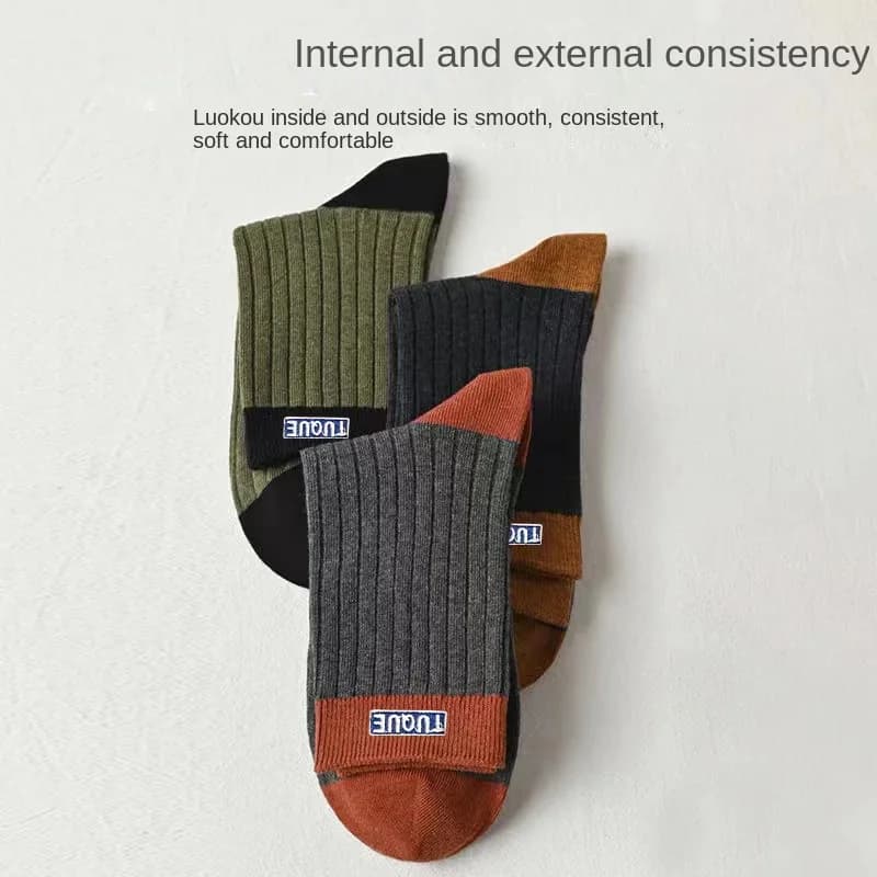 Chaussettes pêche homme 5 paires motifs colorés respirantes confort toutes saisons outdoor