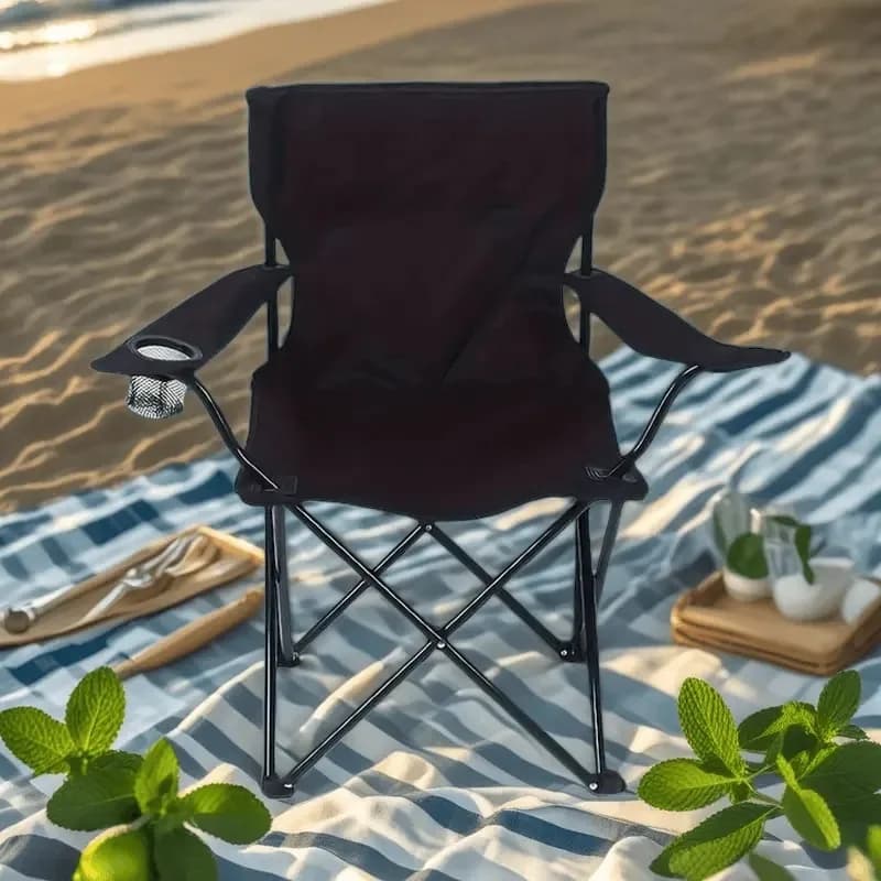 Chaise pliante extérieure portable pour camping pêche pique-nique et utilisation voiture compacte