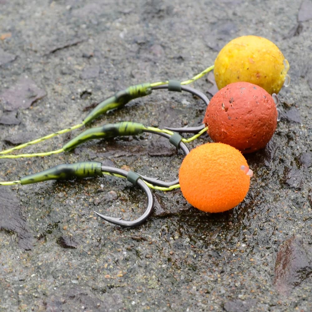 Hameçons de pêche à la carpe Hirisi 50 pièces acier carbone inoxydable anti-corrosion avec boîte originale