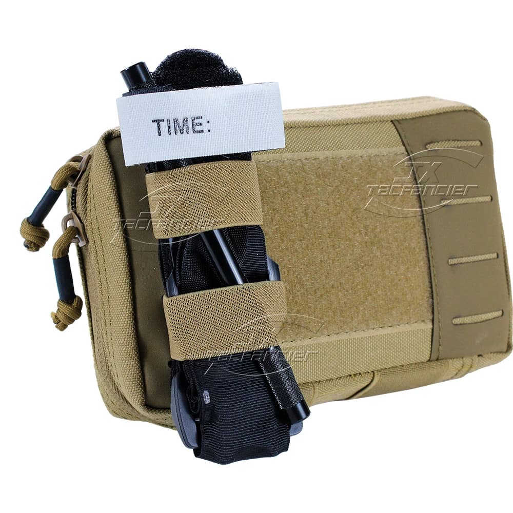 Porte-tourniquet tactique MOLLE élastique pour trousse trauma chasse pêche accessoires survie