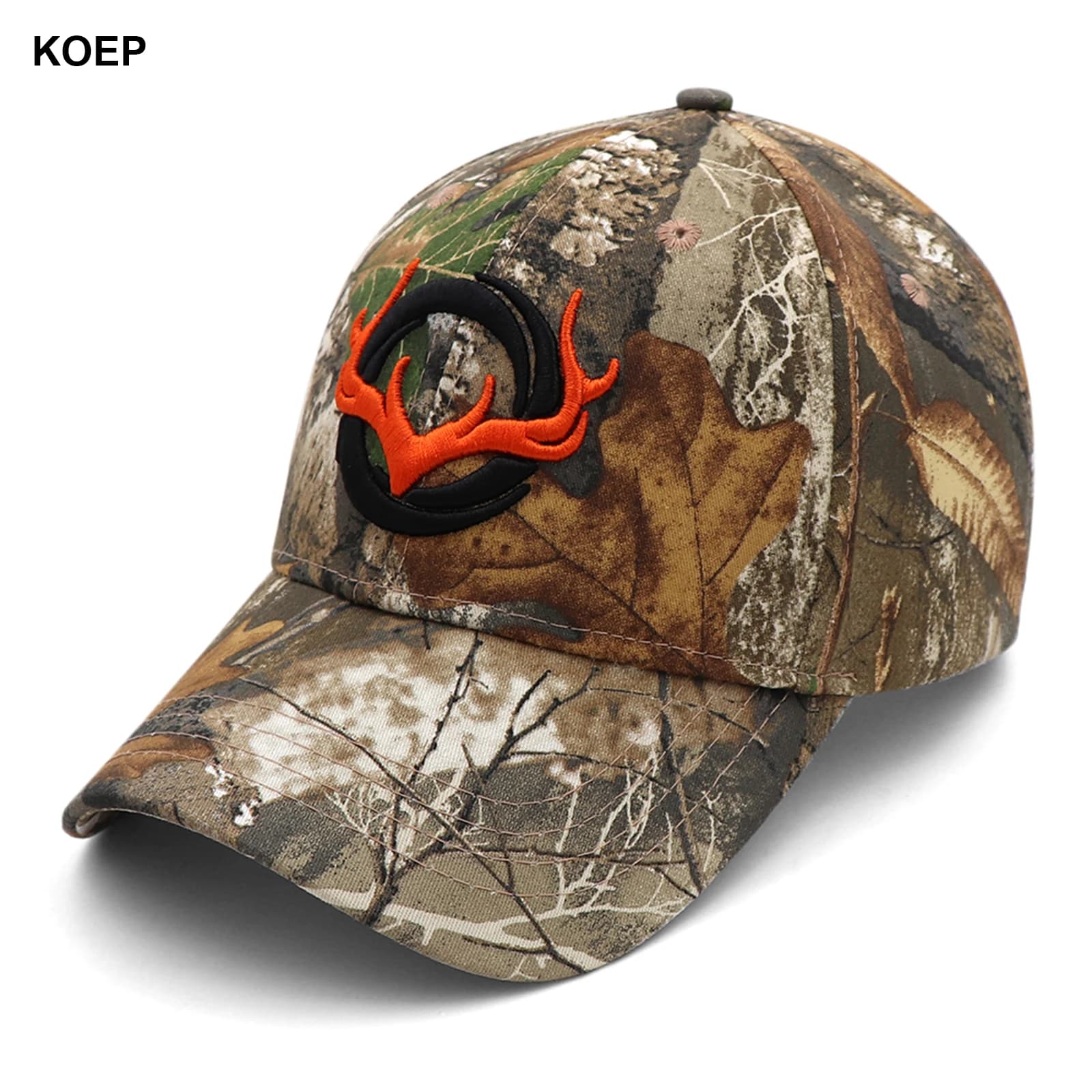 Casquette KOEP pêche camouflage 3D cerf - Baseball cap brodée homme chasse jungle outdoor nouvelle