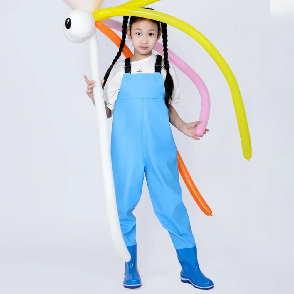 Combinaison de pêche enfant 2024 imperméable avec bottes intégrées, séchage rapide pour garçons et filles