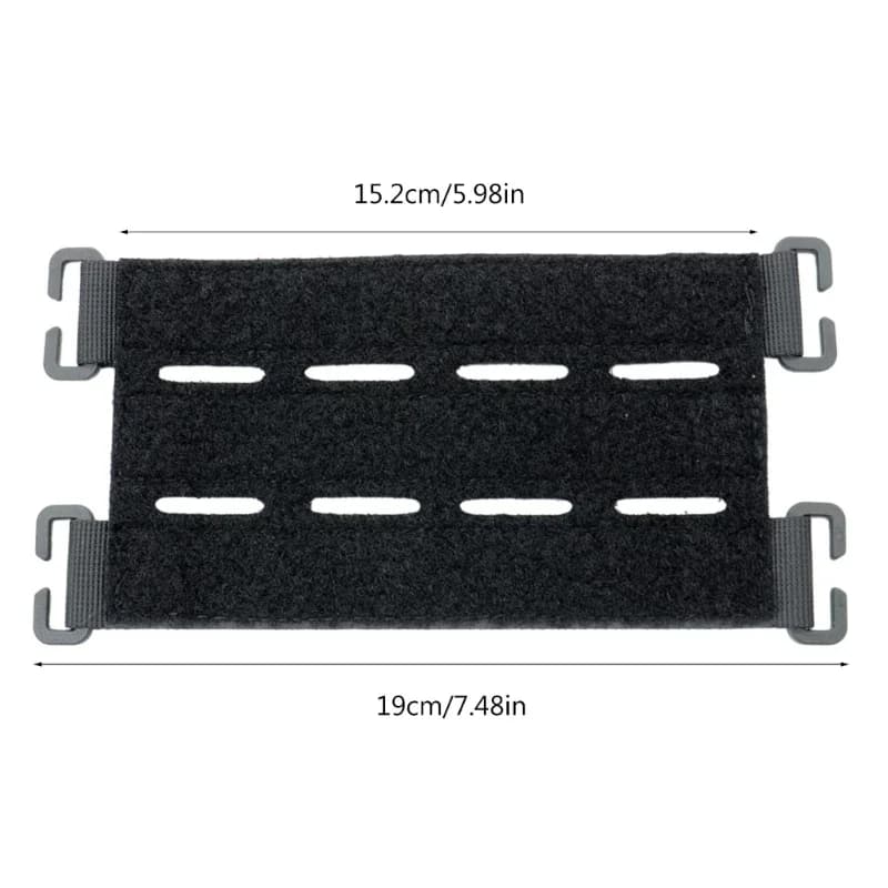 Panneau d'attache patches MOLLE - Support badges auto-agrippant pour sacs, gilets et équipements tactiques