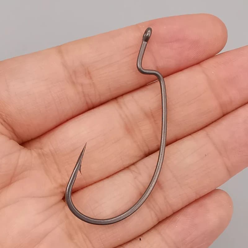 Hameçons offset PTFE Lureholic super slide pour texas rig et drop shot pêche