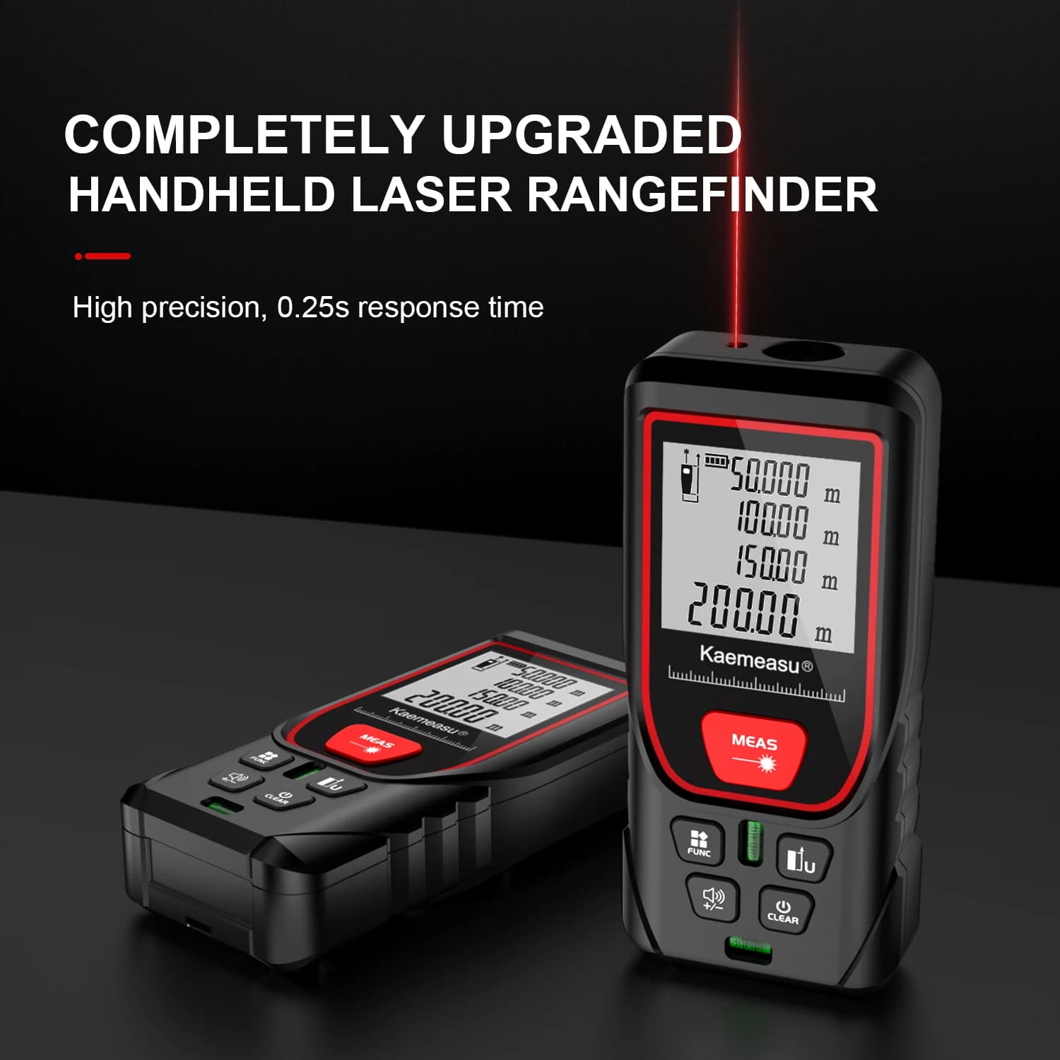 Télémètre laser professionnel 50-200m pour pêche grande distance et travaux techniques
