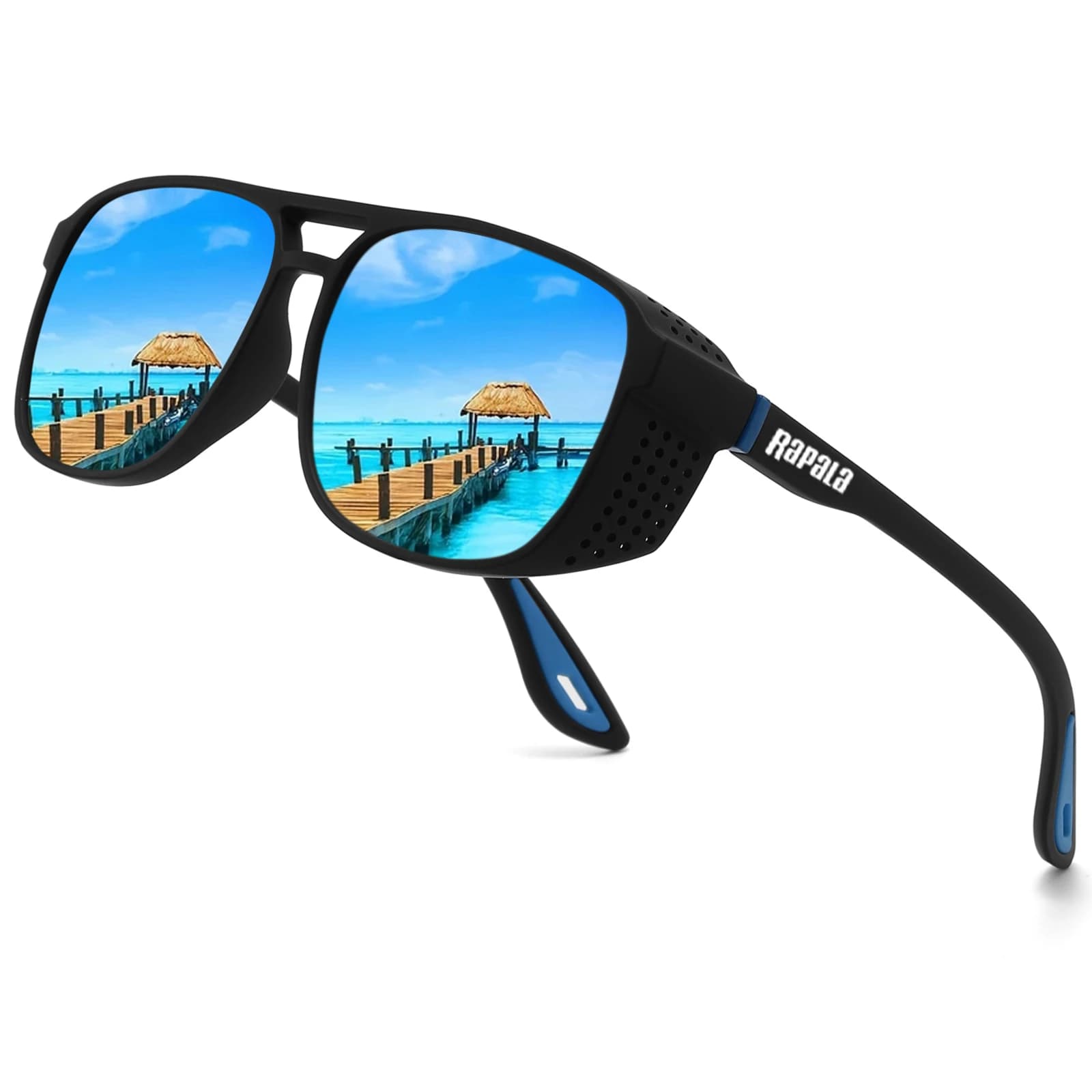 Lunettes Rapala pêche professionnelle - Verres polarisés anti-vent pour pêche sportive intensive