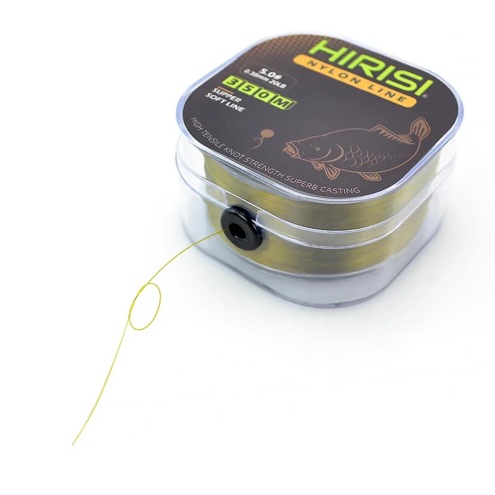 Ligne de pêche monofilament nylon Hirisi 350m résistance carpe et carnassiers