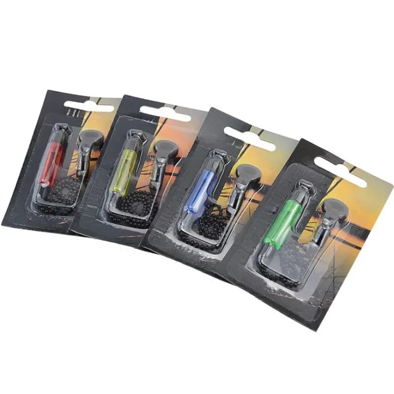Set swinger acier aluminium 4 couleurs pour alarmes pêche carpe - Indicateur de touche avec chaîne