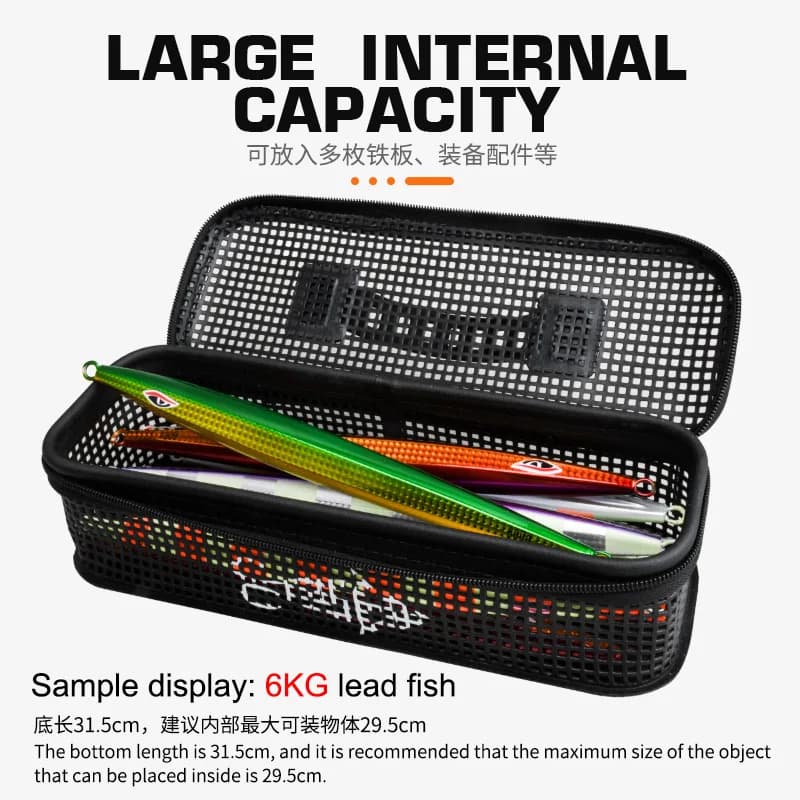 Sac à leurres TEASER BK099 255g - Poche de pêche étanche multifonction pour jigging métallique