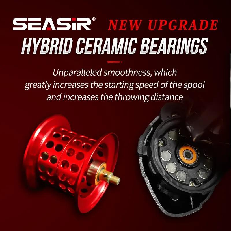 Seasir Mansory Baitcasting Fishing Reel 146g Ultralight Carbon 11+1 7.3:1 HS Rat