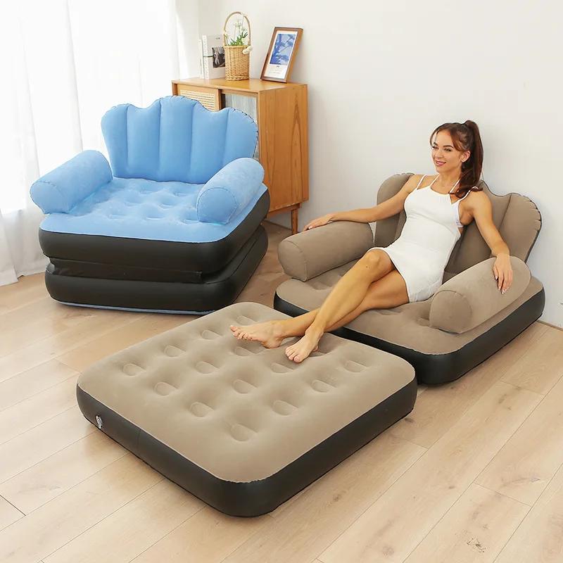 Canapé gonflable multifonction 5 en 1 pour pêche confortable et siestes en plein air
