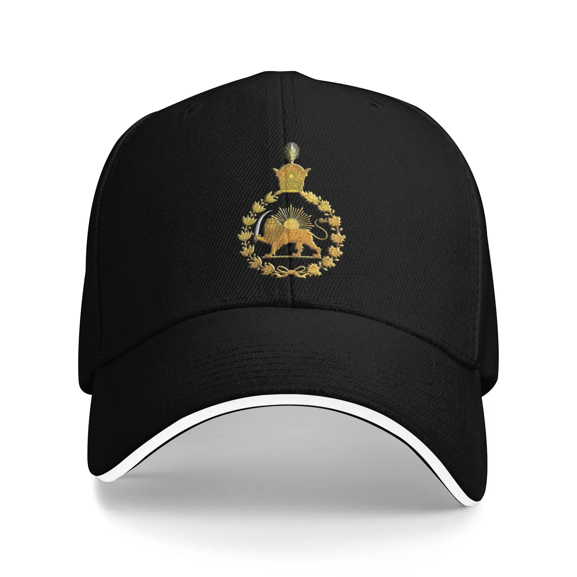 Casquette Iran lion soleil pêche - Chapeau baseball Pahlavi pêche camping été design unique