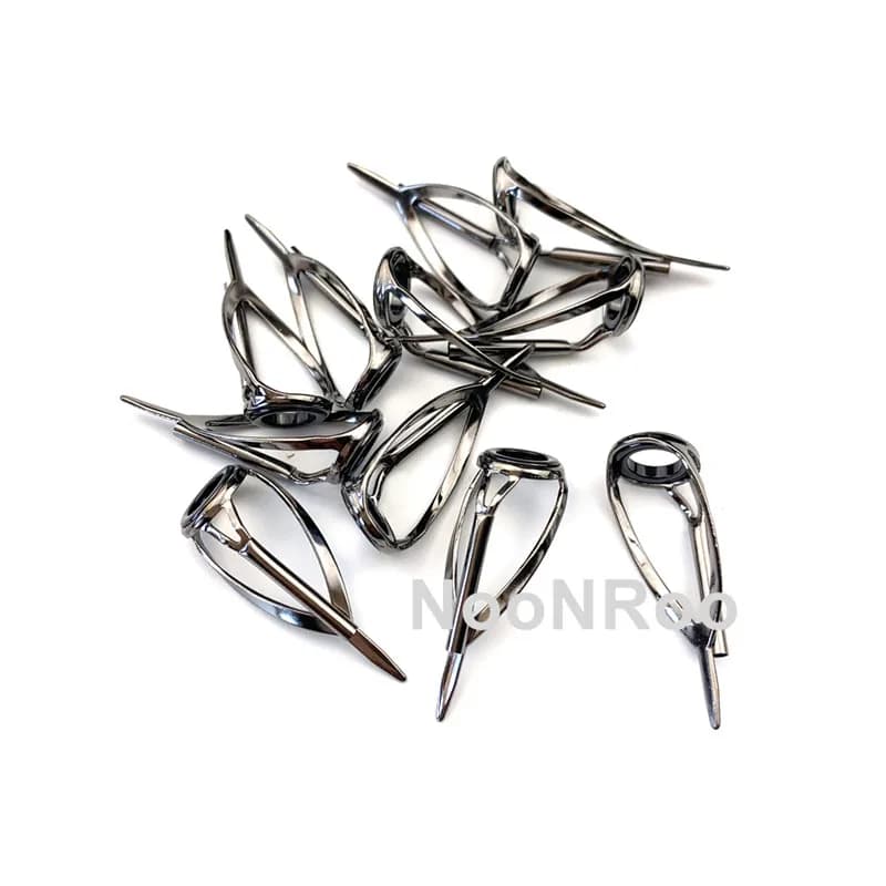 Kit 3 anneaux #6/#8 MN tip top pour montage et réparation cannes spinning et casting DIY argenté