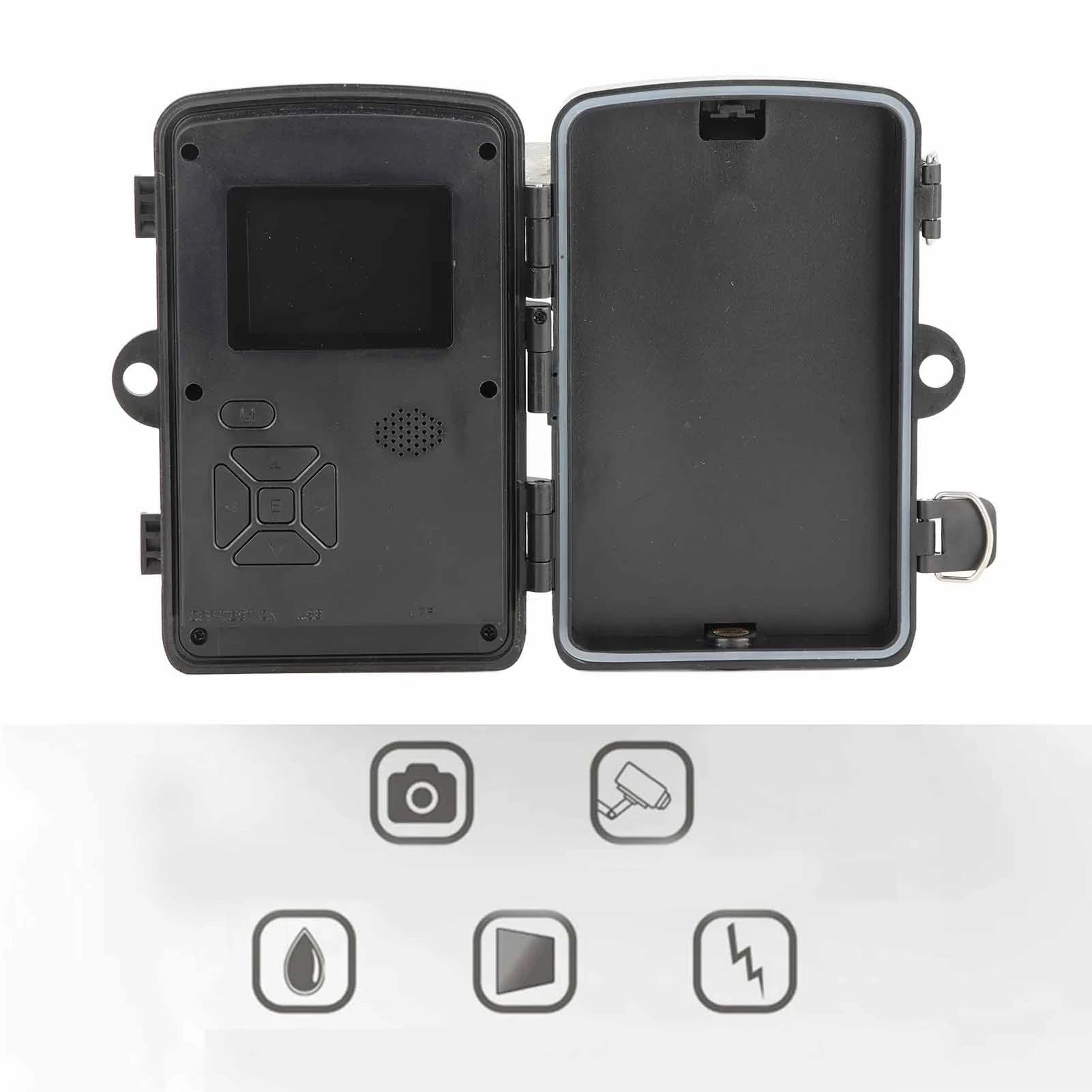 Caméra HD vision nocturne IR écran 2.0" - IP66 étanche 1080P pour chasse extérieure faune