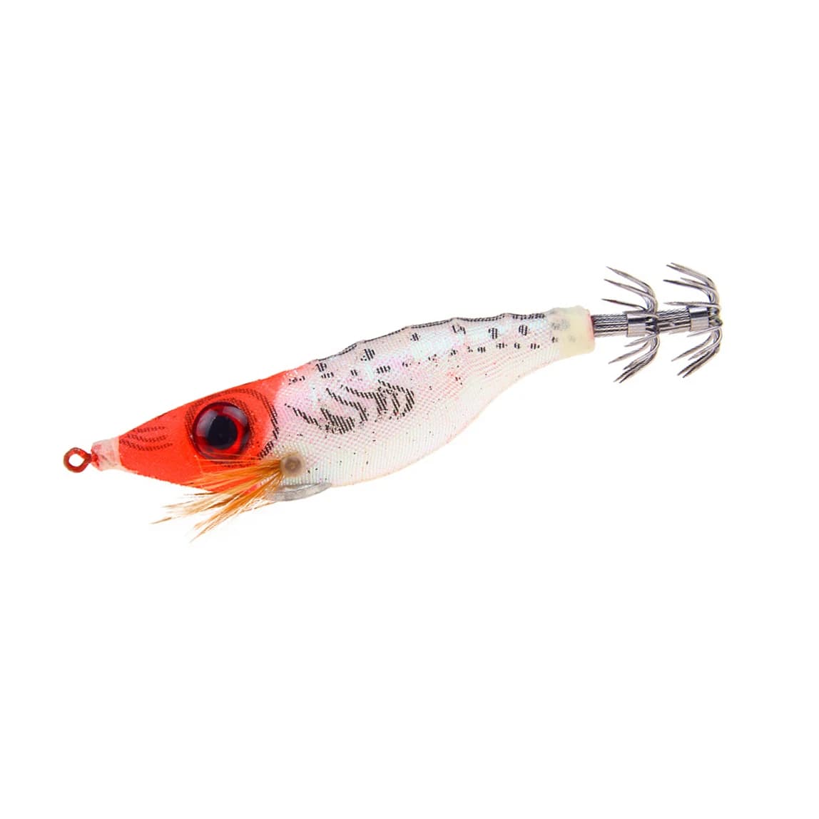 Lot de 5 leurres pêche leurre souple appât dur crevette calamar seiche octopus 9g 10cm hameçon plomb