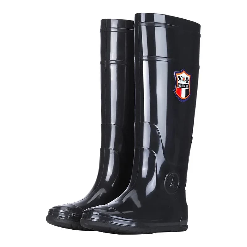 Bottes wading homme PVC haut tube antidérapantes plantation riz protection travail unisex