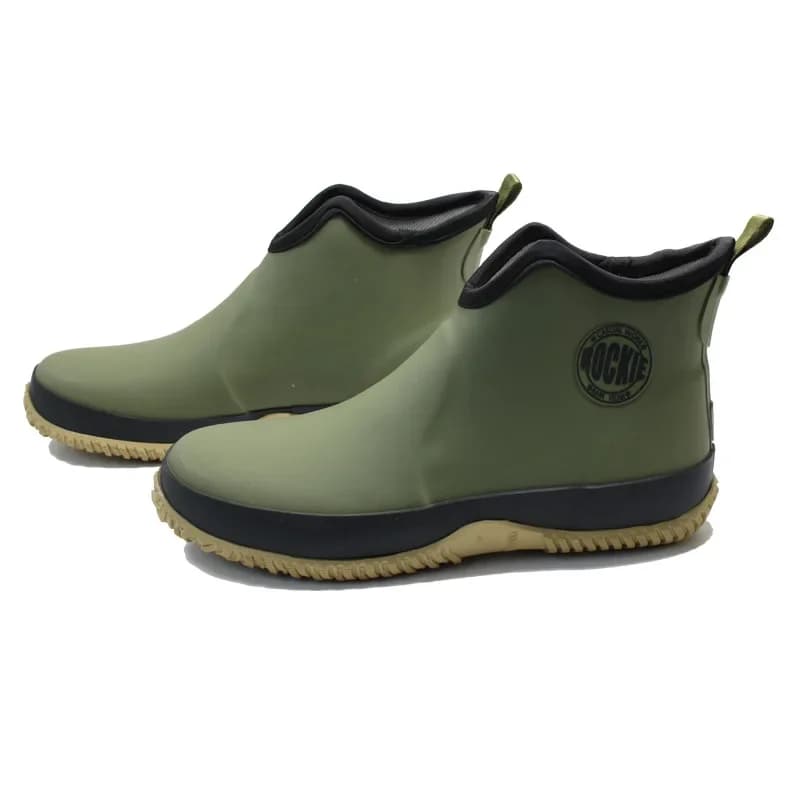 Bottes pluie cheville homme caoutchouc anti-dérapantes pour pêche jardin et travail