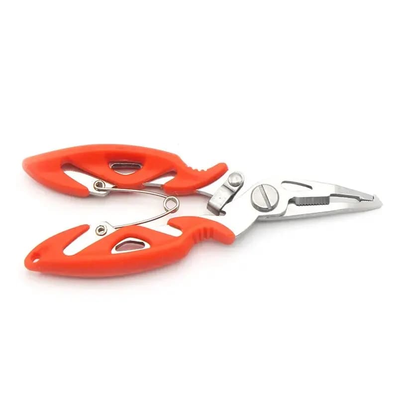 Pince de pêche inox petite taille dégorgeoir et ciseaux pour eau douce et mer