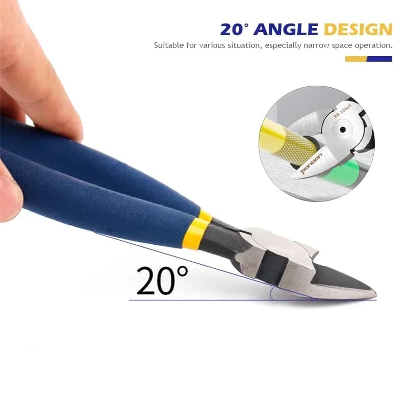 Pinces coupantes 5/6 pouces avec dénudeur - Outils électricien pour câbles de bateau et électronique pêche